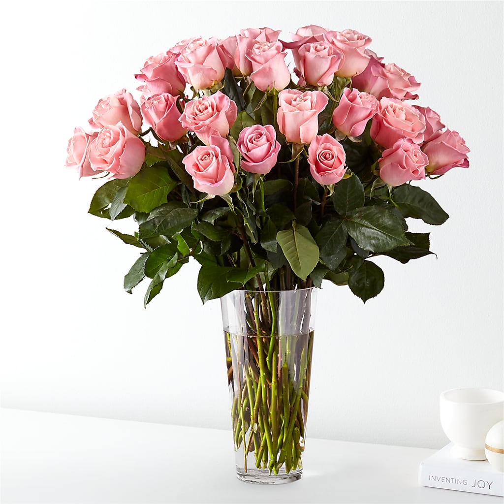 Long Stem Pink Rose Bouquet – Accents By Jenny, Park Ridge IL