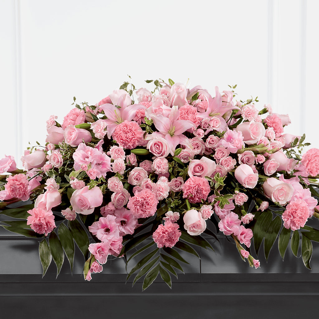 Garden of Comfort Casket Spray (Standard) – Accents By Jenny, Park Ridge IL