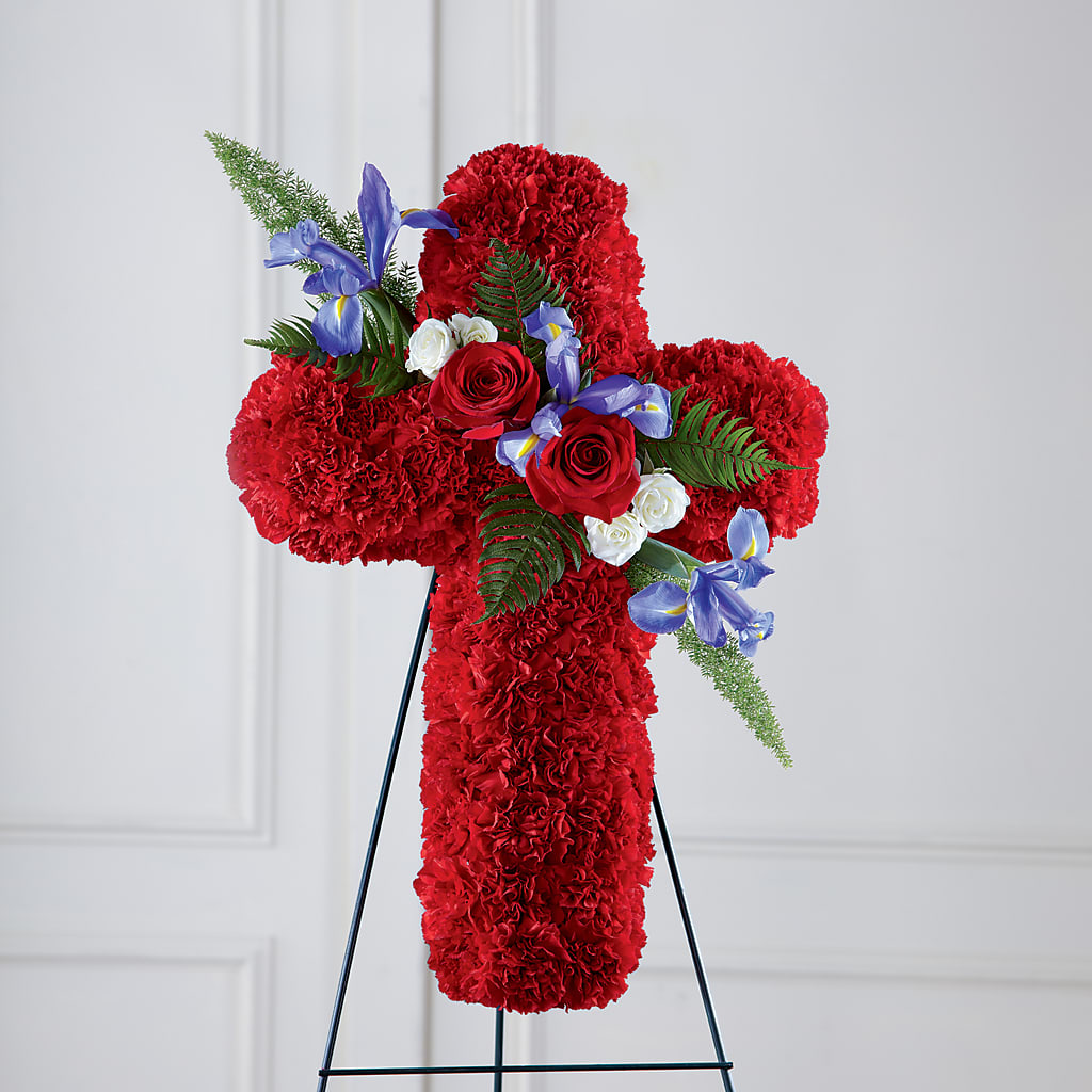 Faithful Hero Floral Cross – Accents By Jenny, Park Ridge IL