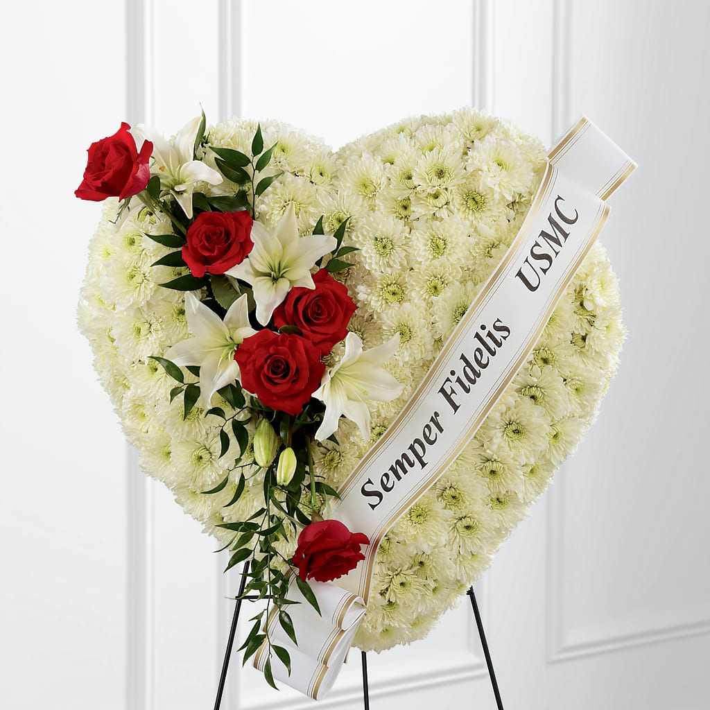 Heartfelt Hero Standing Heart – Accents By Jenny, Park Ridge IL