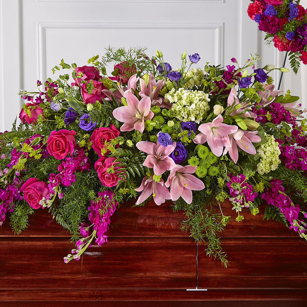 Radiant Tribute Casket Spray – Accents By Jenny, Park Ridge IL