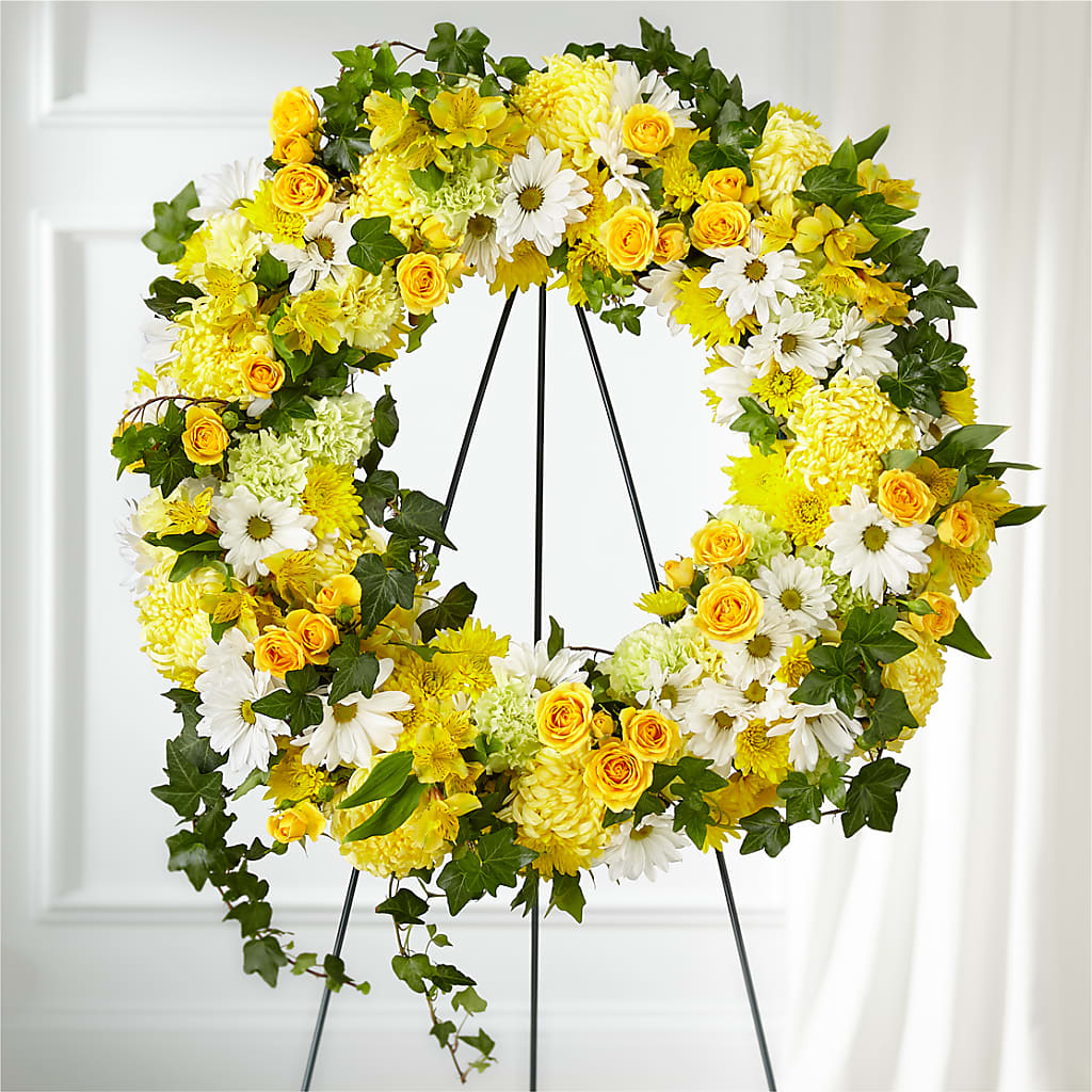Golden Remembrance Wreath – Accents By Jenny, Park Ridge IL