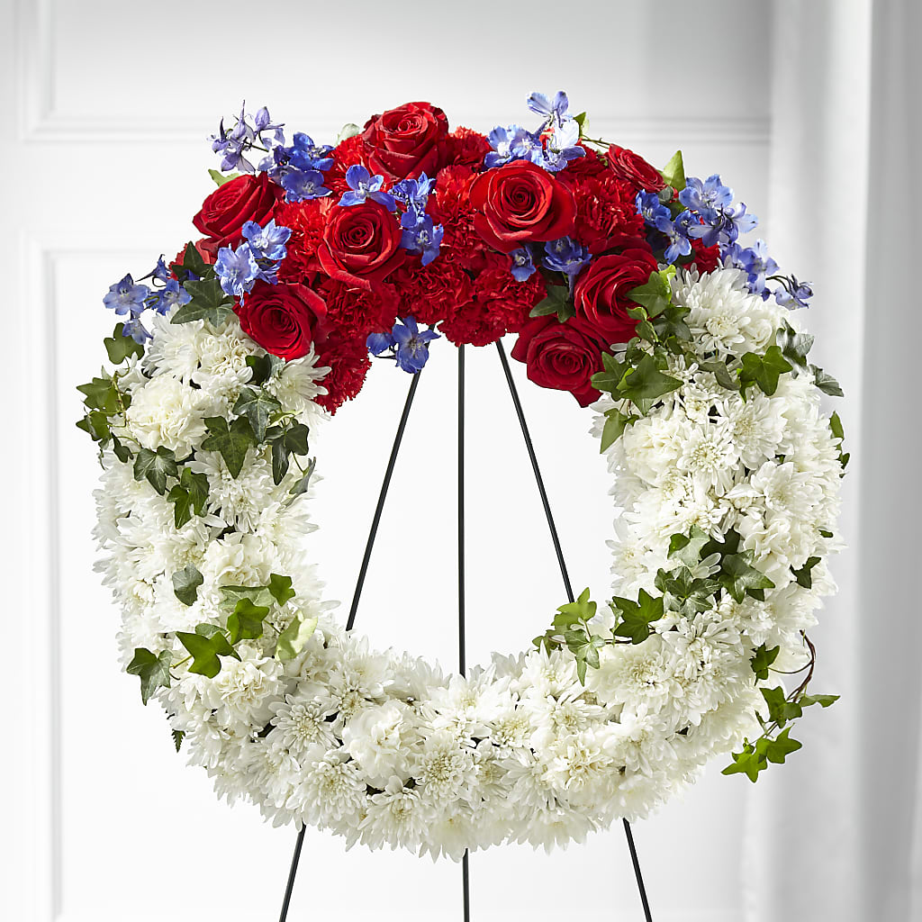 Patriotic Passion Wreath – Accents By Jenny, Park Ridge IL