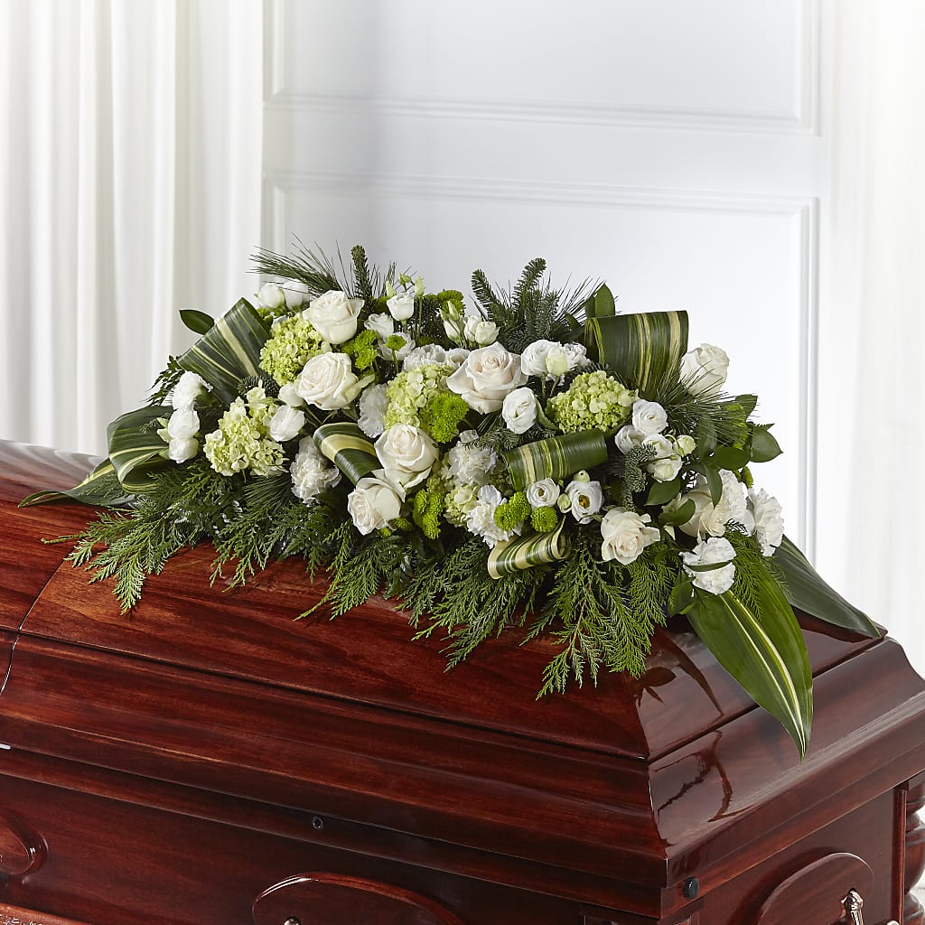 Hopeful Gesture Casket Spray – Accents By Jenny, Park Ridge IL