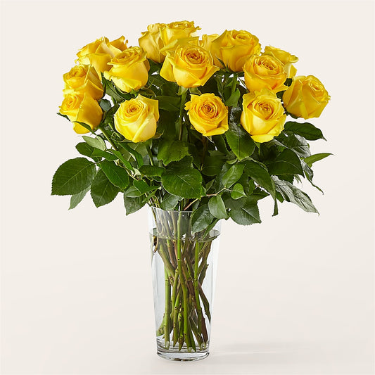 Long Stem Yellow Rose Bouquet –  Accents By Jenny, Park Ridge IL