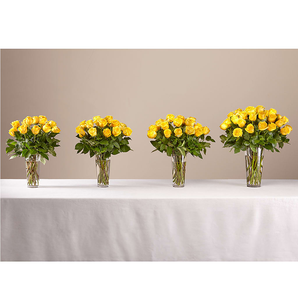 Long Stem Yellow Rose Bouquet –  Accents By Jenny, Park Ridge IL