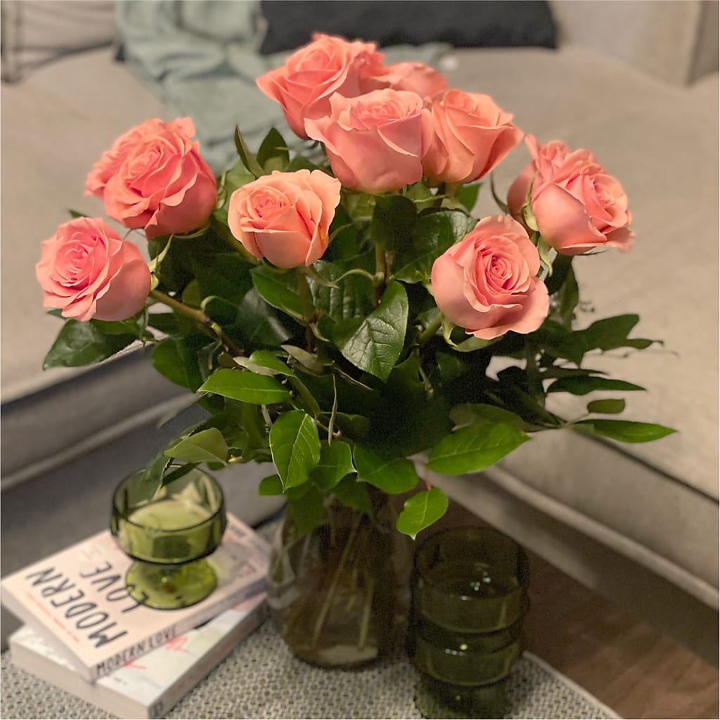 Long Stem Pink Rose Bouquet –  Accents By Jenny, Park Ridge IL