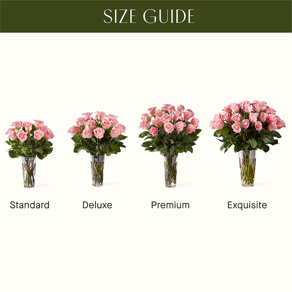 Long Stem Pink Rose Bouquet –  Accents By Jenny, Park Ridge IL