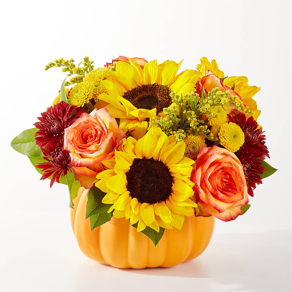 Golden Gourd Pumpkin Bouquet –  Accents By Jenny, Park Ridge IL
