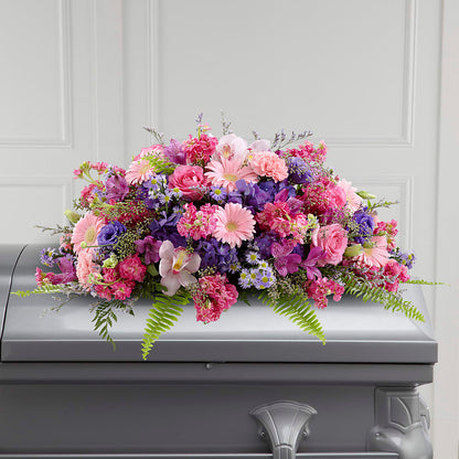 Glorious Garden Casket Spray –  Accents By Jenny, Park Ridge IL