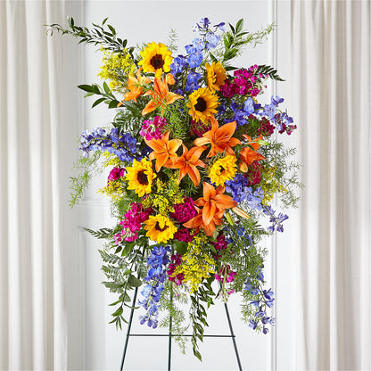 Sunlit Memories Standing Spray (Standard) –  Accents By Jenny, Park Ridge IL