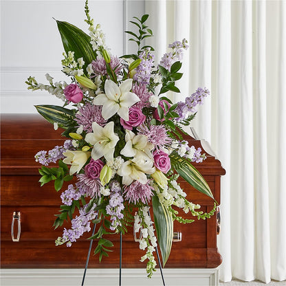 Grateful Hearts Standing Spray –  Accents By Jenny, Park Ridge IL