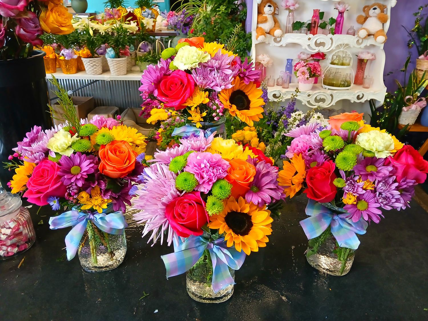 Springtime mason jar bright –  Accents By Jenny, Park Ridge IL